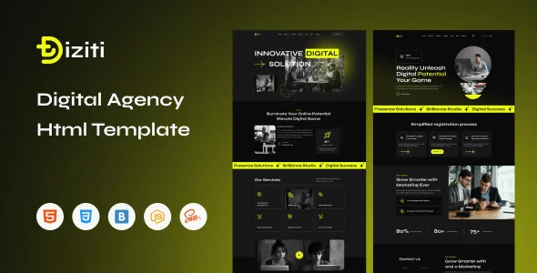 Diziti - Digital Agency HTML Template
