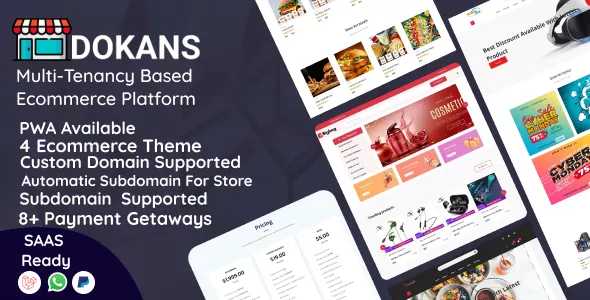 DOKANS - Multitenancy Based Ecommerce Platform (SaaS)