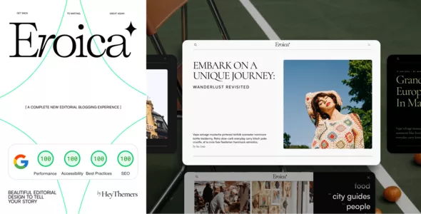 Eroica - Bold & Lightweight WordPress Blog Theme