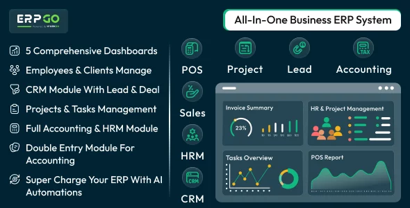 ERPGo SaaS - All-In-One Business ERP System