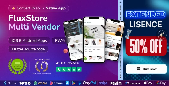 Fluxstore Multi Vendor - Flutter E-commerce Full App