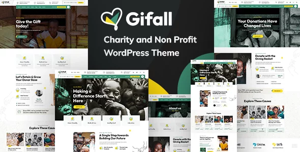 Gifall - Charity Non Profit HTML Template