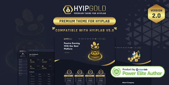 HyipGold - Premium Theme for HYIPLAB