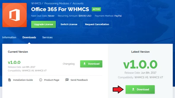Office 365 for WHMCS