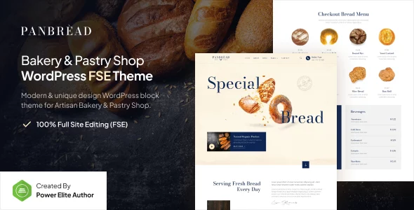Panbread - Fresh Bakery & Pastry Gutenverse FSE WordPress Theme