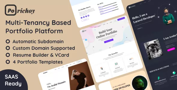 Porichoy - Multitenancy Based Portfolio Builder Platform (SaaS)
