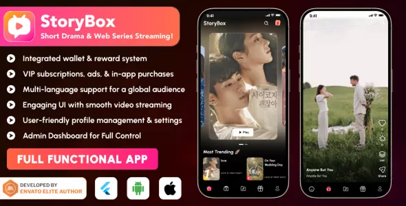 StoryBox - Short Drama & Web Series Video Streaming Flutter App
