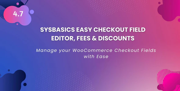 SysBasics Easy Checkout Field Editor, Fees & Discounts