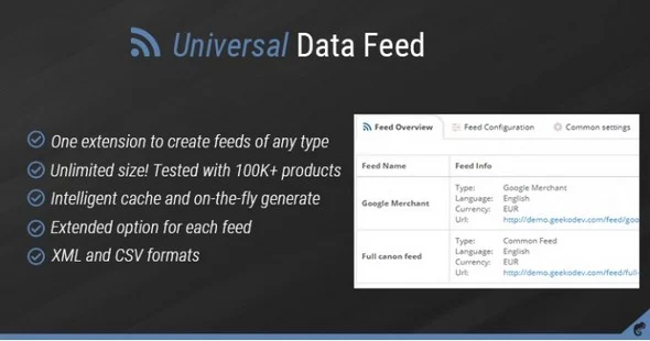 Universal Data Feed (Google Merchant,Bing Shopping,Twenga,etc.)