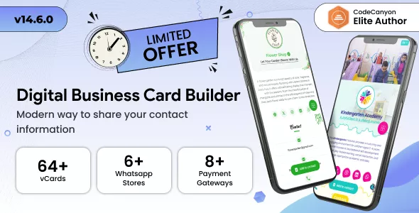vCard Saas - Digital Business Card Builder