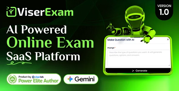 ViserExam - AI Powered Online Exam SaaS Platform