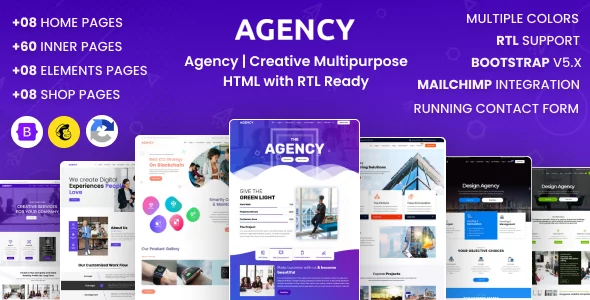 Agency - Creative Multipurpose HTML with RTL Ready