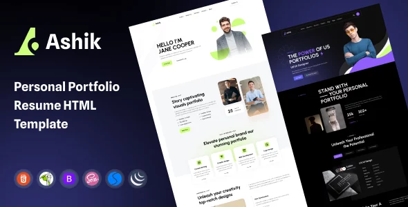 Ashik - Personal Portfolio HTML Template