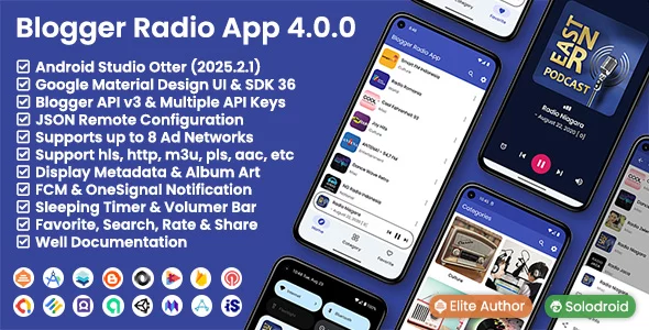 Blogger Radio App - Blogger API