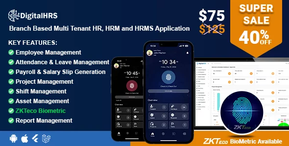 DigitalHR - Branch Based Multi Tenant HR, HRM and HRMS Application