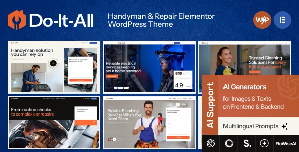 Do-It-All - Handyman & Repair Elementor WordPress Theme