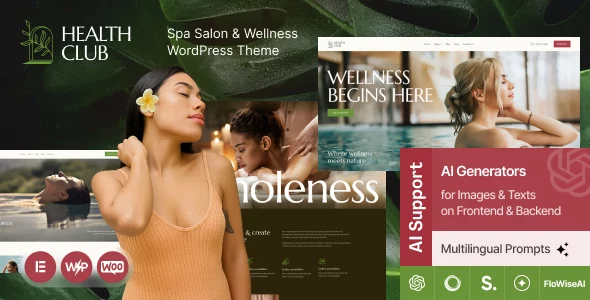 Health Club - Spa Salon & Wellness WordPress Theme