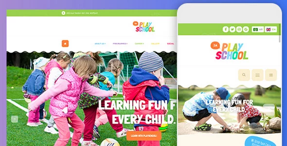 JA Playschool - Colorful Joomla Template for Kids Preschool, Kindergartens