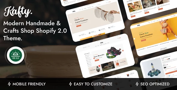 Kafty - Modern Handmade Shop & Crafts Store Shopify Theme OS 2.0