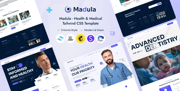 Madula - Health & Medical Tailwind CSS Template
