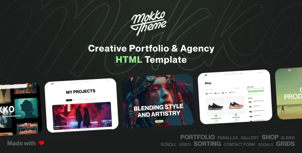 Mokko - Creative Portfolio & Agency HTML Template
