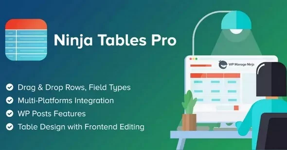 Ninja Tables Pro - The Fastest and Most Diverse WordPress DataTables Plugin
