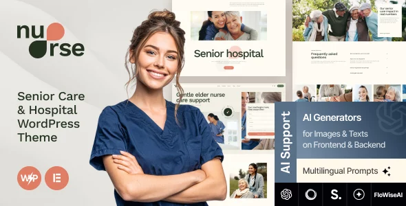 Nurse - Senior Care & Hospital WordPress Theme