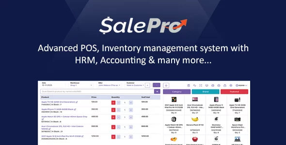 SalePro - POS, Inventory Management System, HRM & Accounting