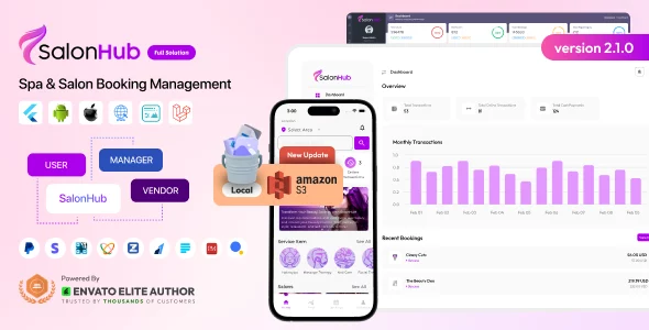 SalonHub - Spa & Salon Booking Management Full Solution