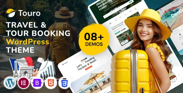 Touro - Travel & Tour Booking Agency WordPress Theme