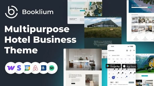 Booklium - Transform Your B&B Business with Multipurpose WordPress Theme
