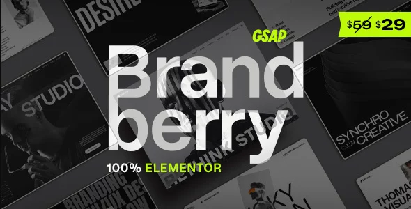 Brandberry - Creative Elementor WordPress Theme