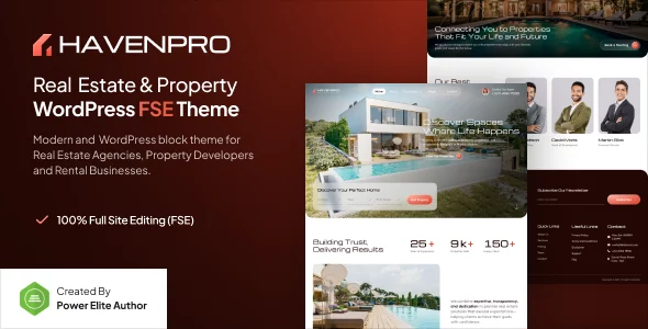 Havenpro - Real Estate Agency & Property Gutenverse FSE WordPress Block Theme