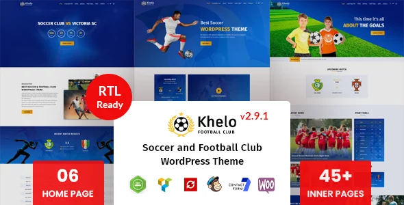 Khelo - Soccer & Sports WordPress Theme