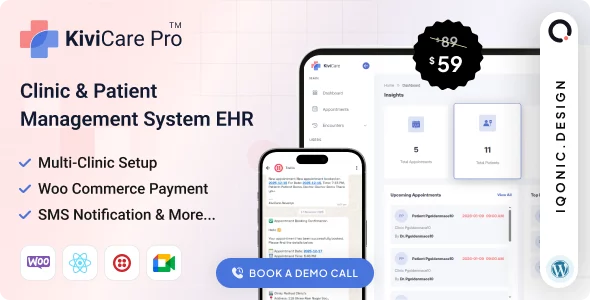 KiviCare Pro - Clinic and Patient Management System EHR (Add-on)