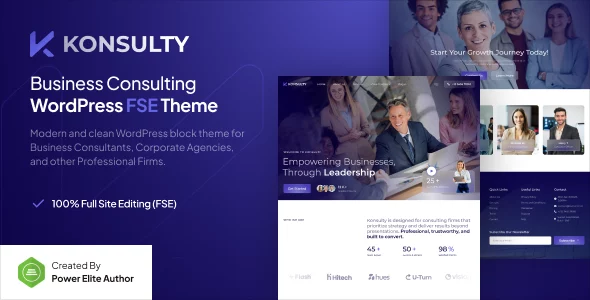 Konsulty - Business Consulting Gutenverse FSE WordPress Block Theme
