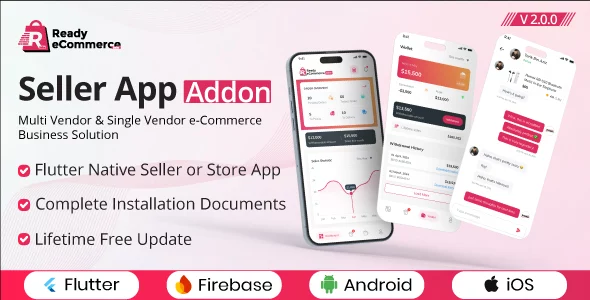 Ready eCommerce - E-Commerce Seller App - Store App - Provider App - Vendor App Addon