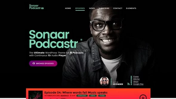 Sonaar Music - Best Music & Podcast WordPress Themes