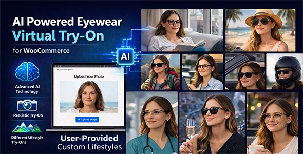AI Powered Eyewear Virtual Try-on Popup - WooCommerce WordPress