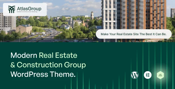 AtlasGroup - Real Estate & Construction Group WordPress Theme
