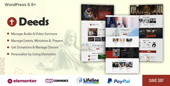 Deeds - The Best Church WordPress Theme
