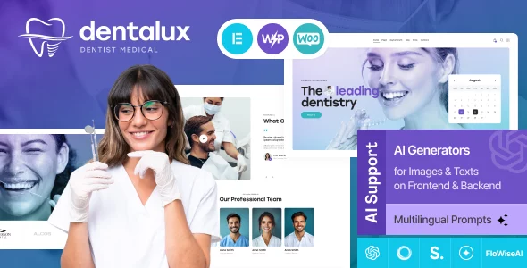 Dentalux - Dentist & Tooth Orthodont WordPress Theme