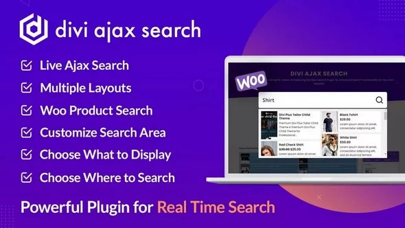 Divi Ajax Search