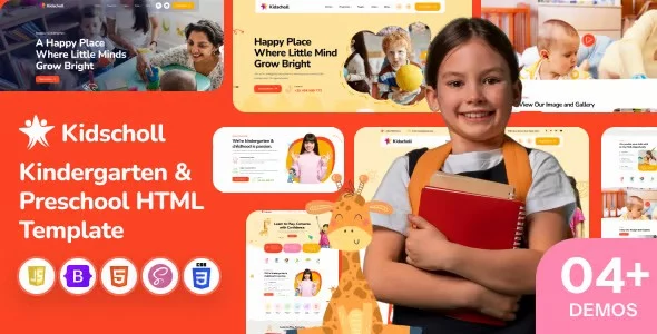 Kidscholl - Kindergarten & Preschool HTML Template