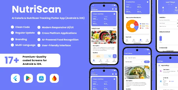 NutriScan - AI Food Nutrition Analysis Flutter App for Android & iOS