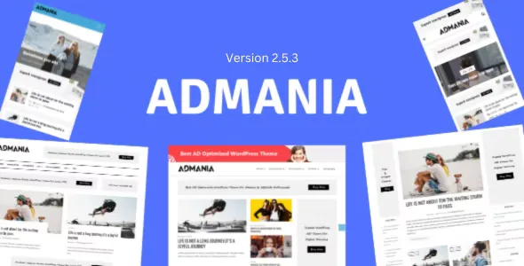 Admania - Adsense WordPress Theme with Gutenberg Compatibility