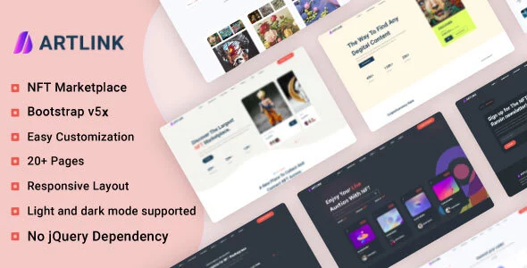 Artlink - NFT Marketplace Template