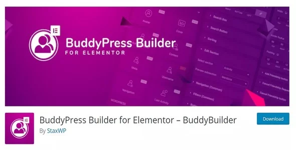 BuddyBuilder Pro - Community Builder for BuddyPress and Elementor
