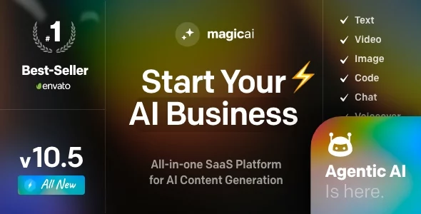 MagicAI - OpenAI Content, Text, Image, Chat, Code Generator as SaaS