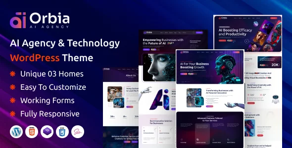 Orbia - AI Agency & Technology WordPress Theme